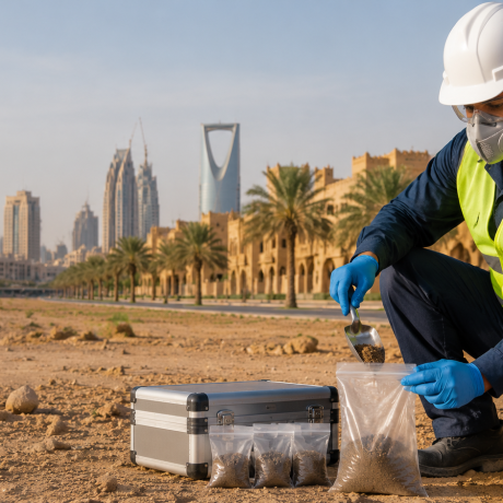 Construction material field sampling