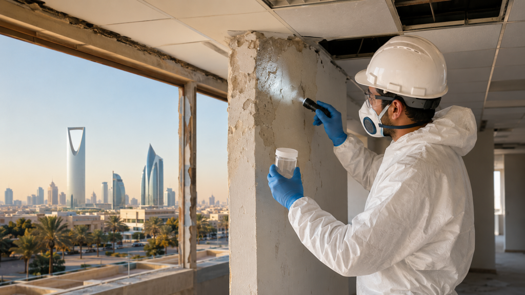 Asbestos material sampling